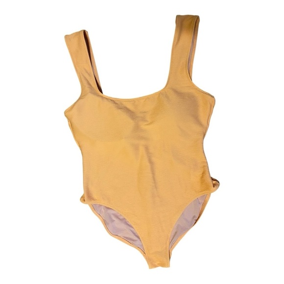 J Crew Clementine Rib Square Neck 1 Piece Swimsuit Modest Lined Removable Pad 16 - Picture 6 of 13